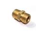 Brass NPT X BSP Double Nipple Hex Adapter Male Connector